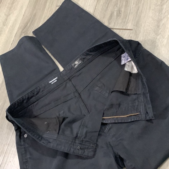 Ag Adriano Goldschmied “The Everett Slim Straight” Black Stretch 5 Pkt Style - Picture 9 of 10